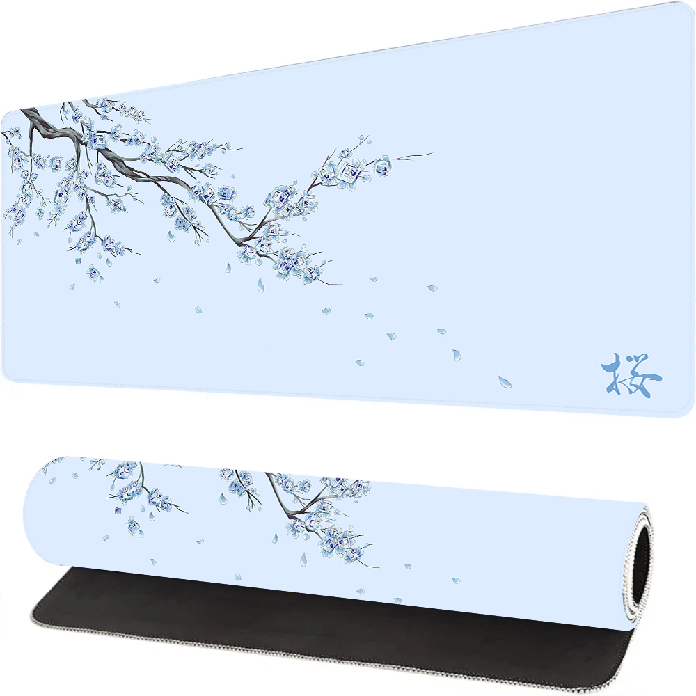 Tradescantia Purple - Japan Blue Sakura Gaming Mouse Pad