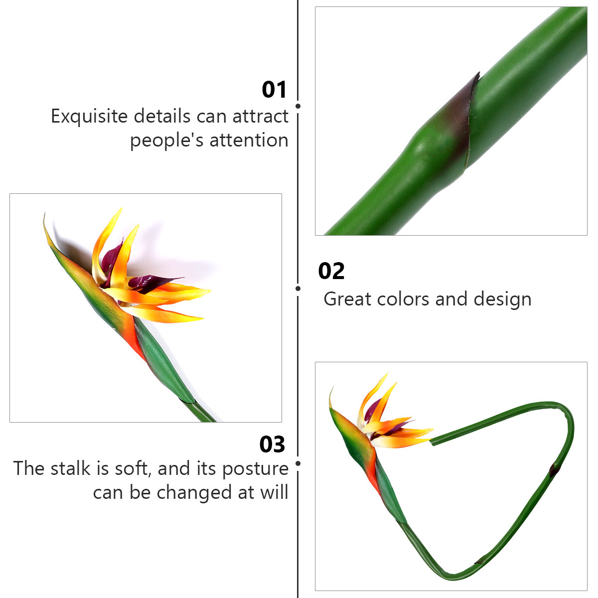 Bird Paradise Strelitzia - Faux Bird of Paradise Plant Artificial