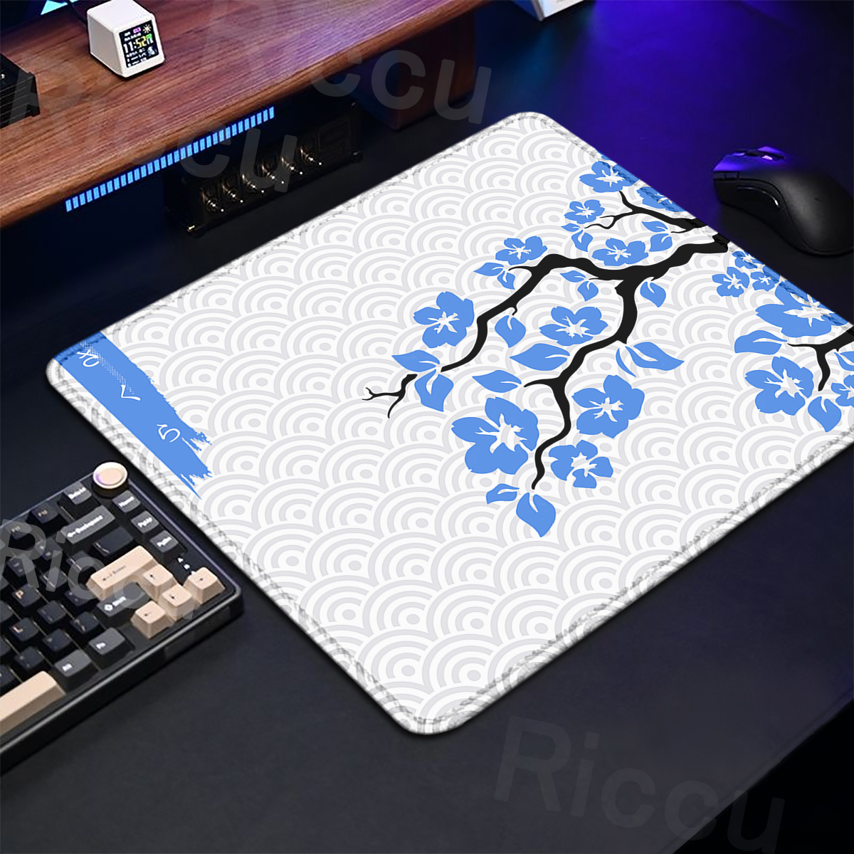 Purple Sakura Table Pad Gaming - Tradescantia Purple ulasan dan harga