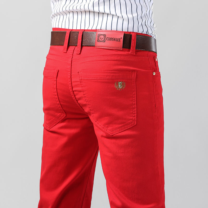 Men's Colorful Denim Stretch S - Aglaonema Red ulasan dan harga