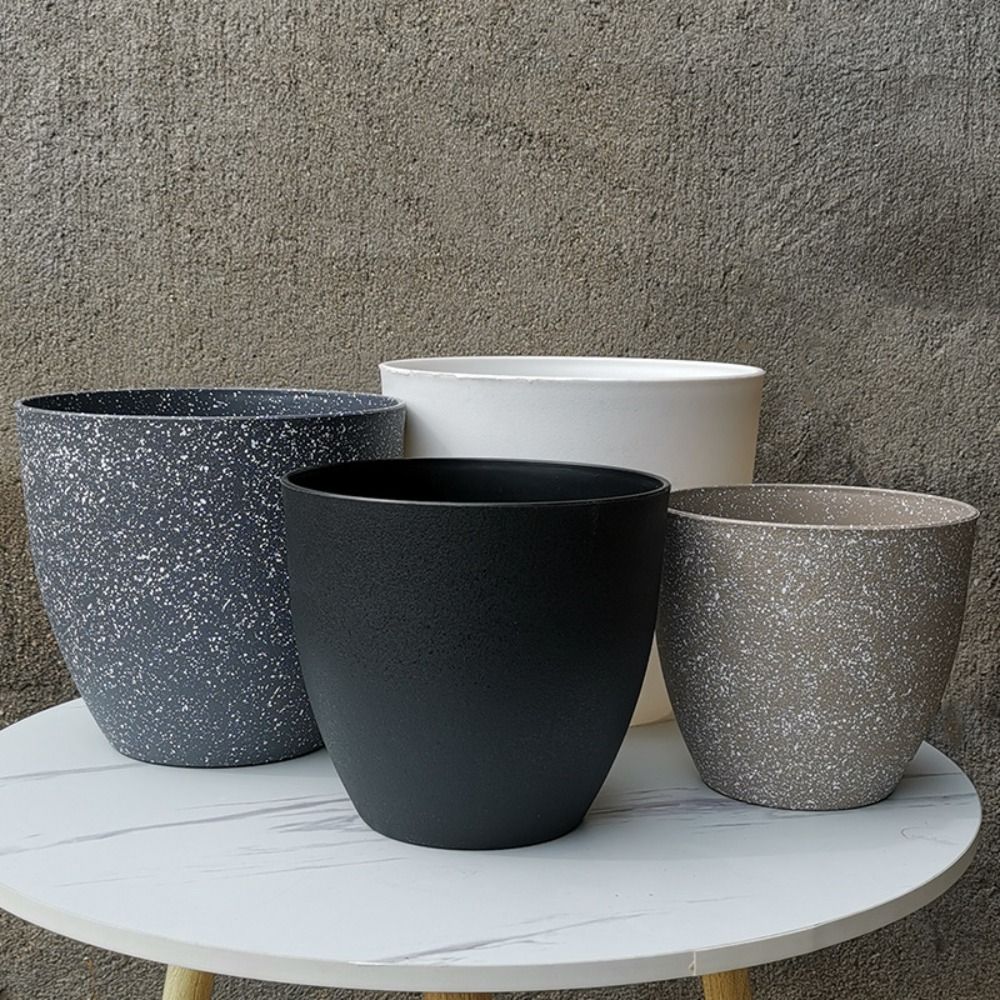 Frosted Imitation Stone Bonsai - Aloe Vera Pot ulasan dan harga