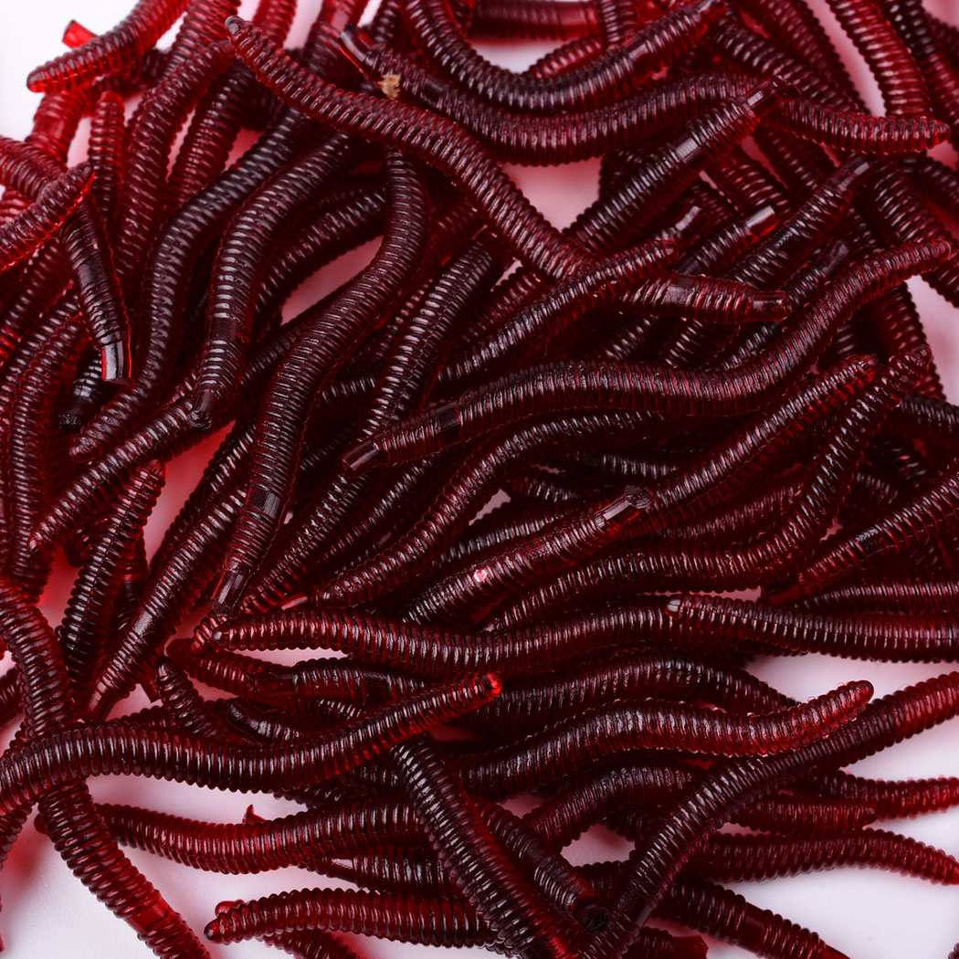 50pcs Lifelike Red Worm Soft L - Aglaonema Red ulasan dan harga