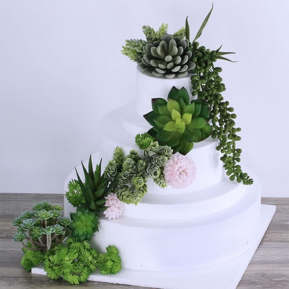 15pcs Artificial Succulent Pla - Echeveria Succulent ulasan dan harga