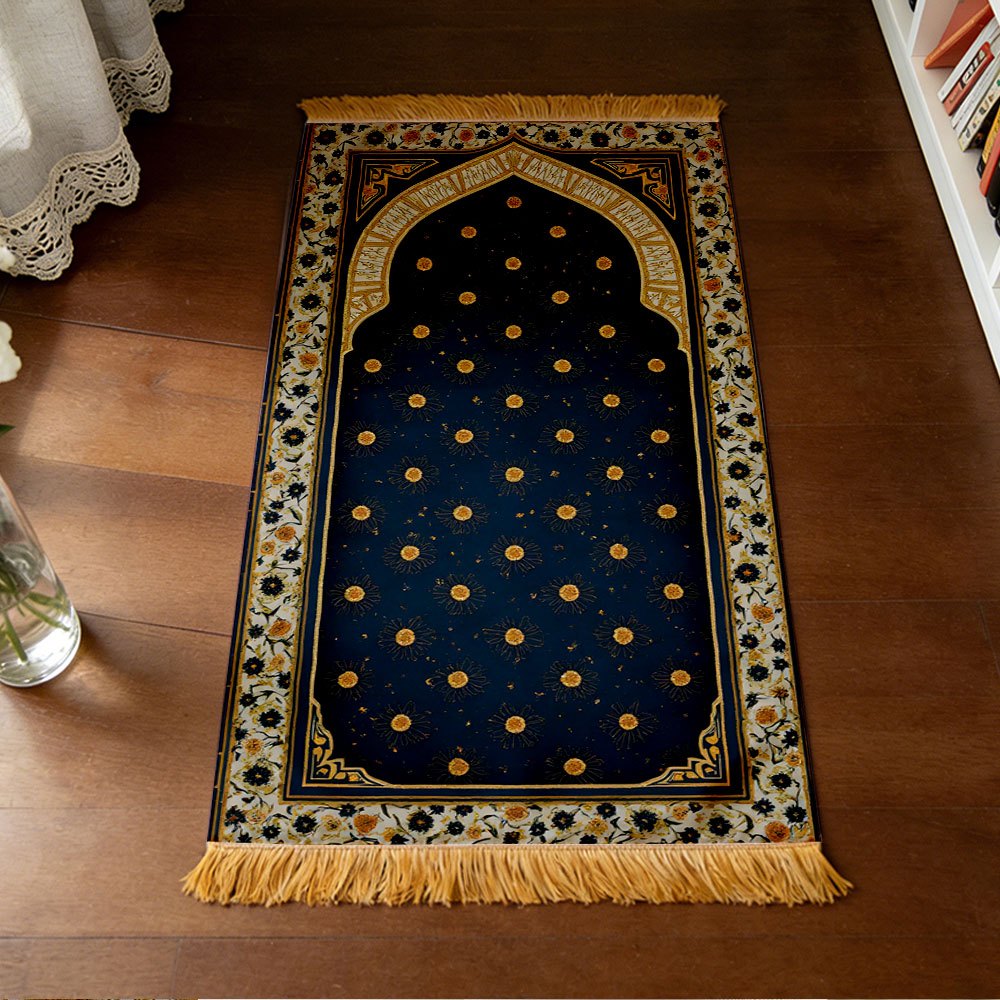 Polyester Muslim Prayer Rug Po - Maranta Prayer Plant ulasan dan harga