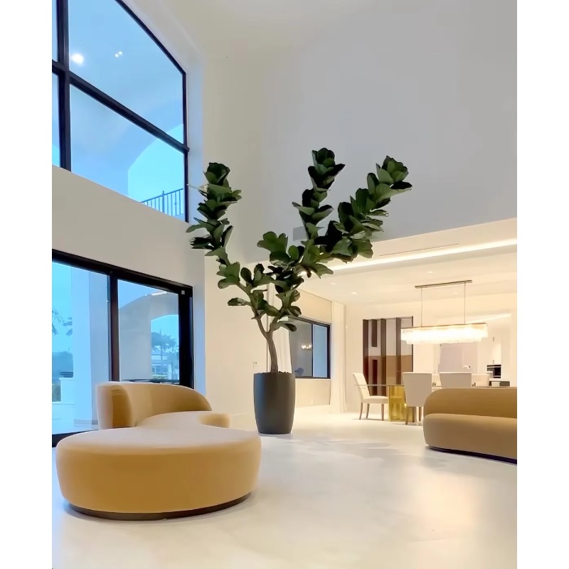 Artificial Plants Indoor Potte - Ficus Lyrata Tree ulasan dan harga