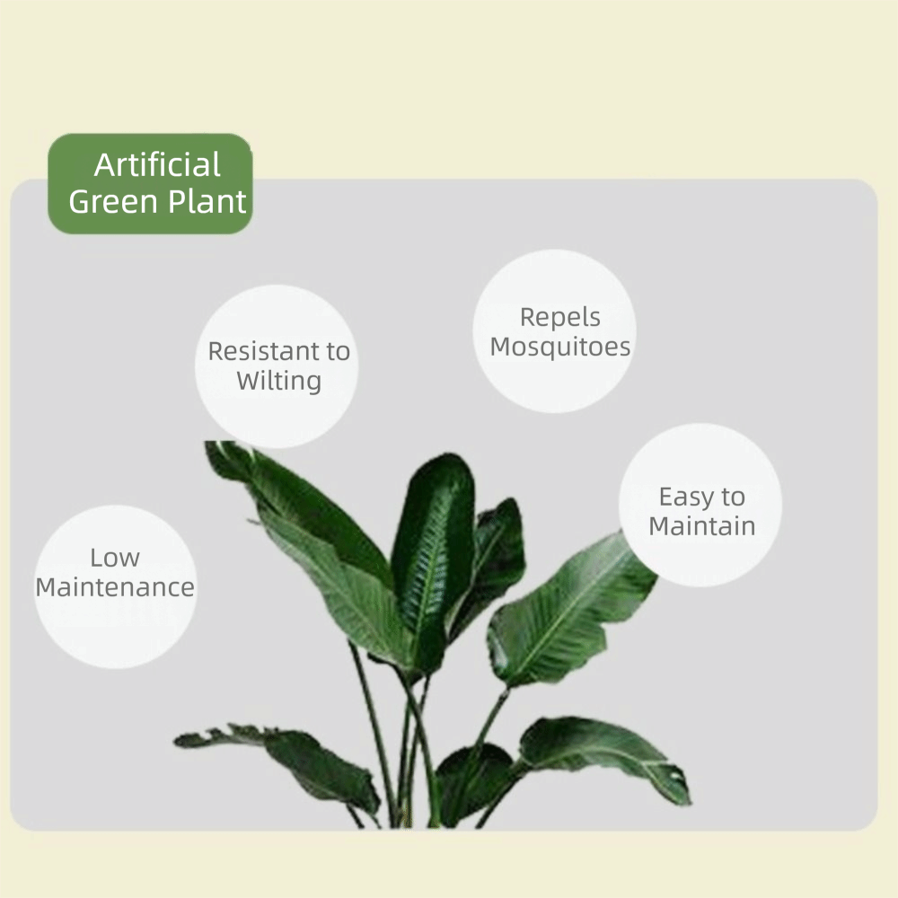 Green Plastic Artificial Ficus - Ficus Lyrata Tree ulasan dan harga