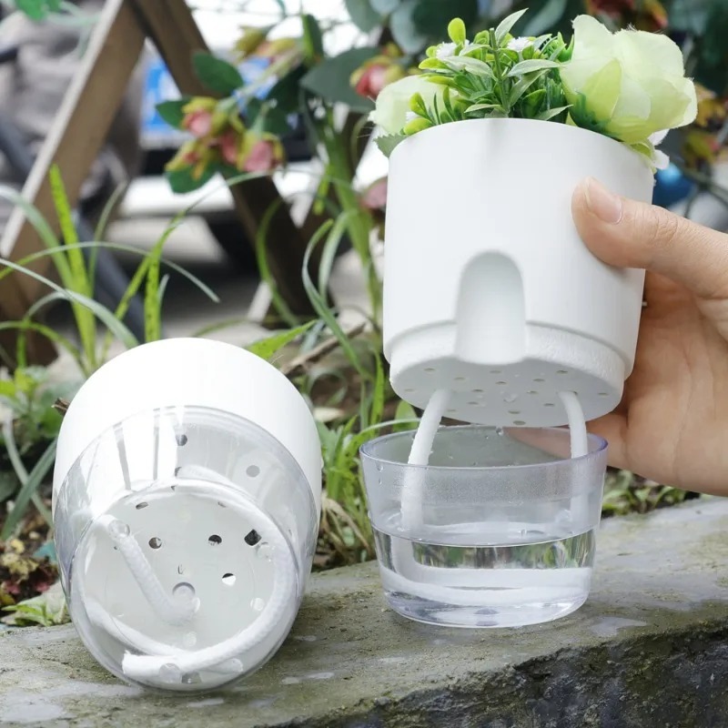 5/1Pcs Self Watering Plastic F - Aloe Vera Pot ulasan dan harga