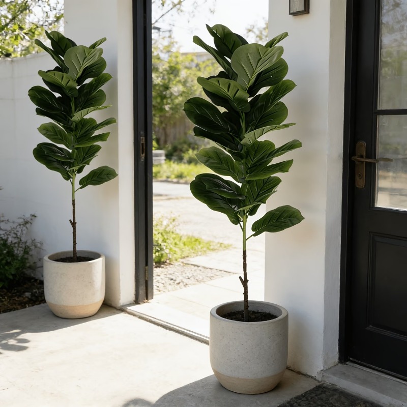 1Pc 100cm Artificial Ficus Lyr - Ficus Lyrata Tree ulasan dan harga