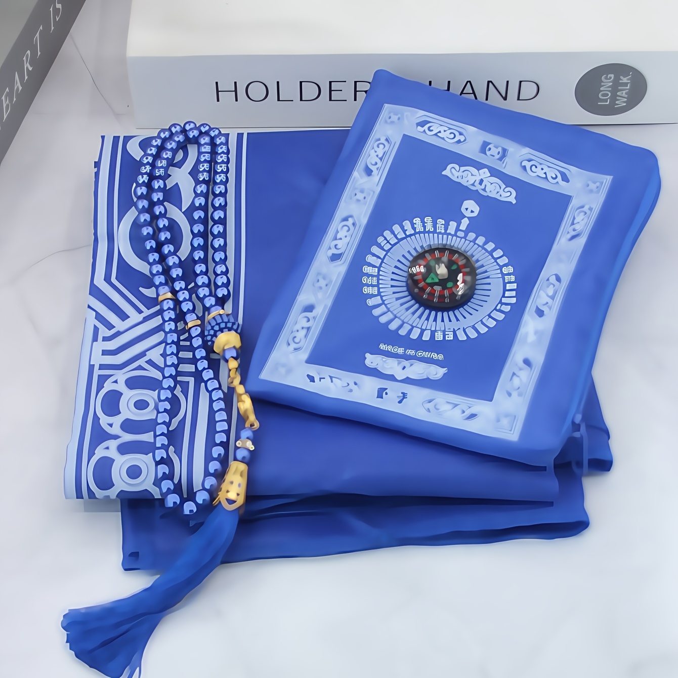 1-Set Islamic Prayer Mat & Bea - Maranta Prayer Plant ulasan dan harga