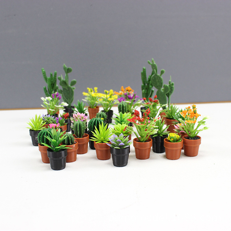Mini Simulated Plants Cactus S - Echeveria Succulent ulasan dan harga