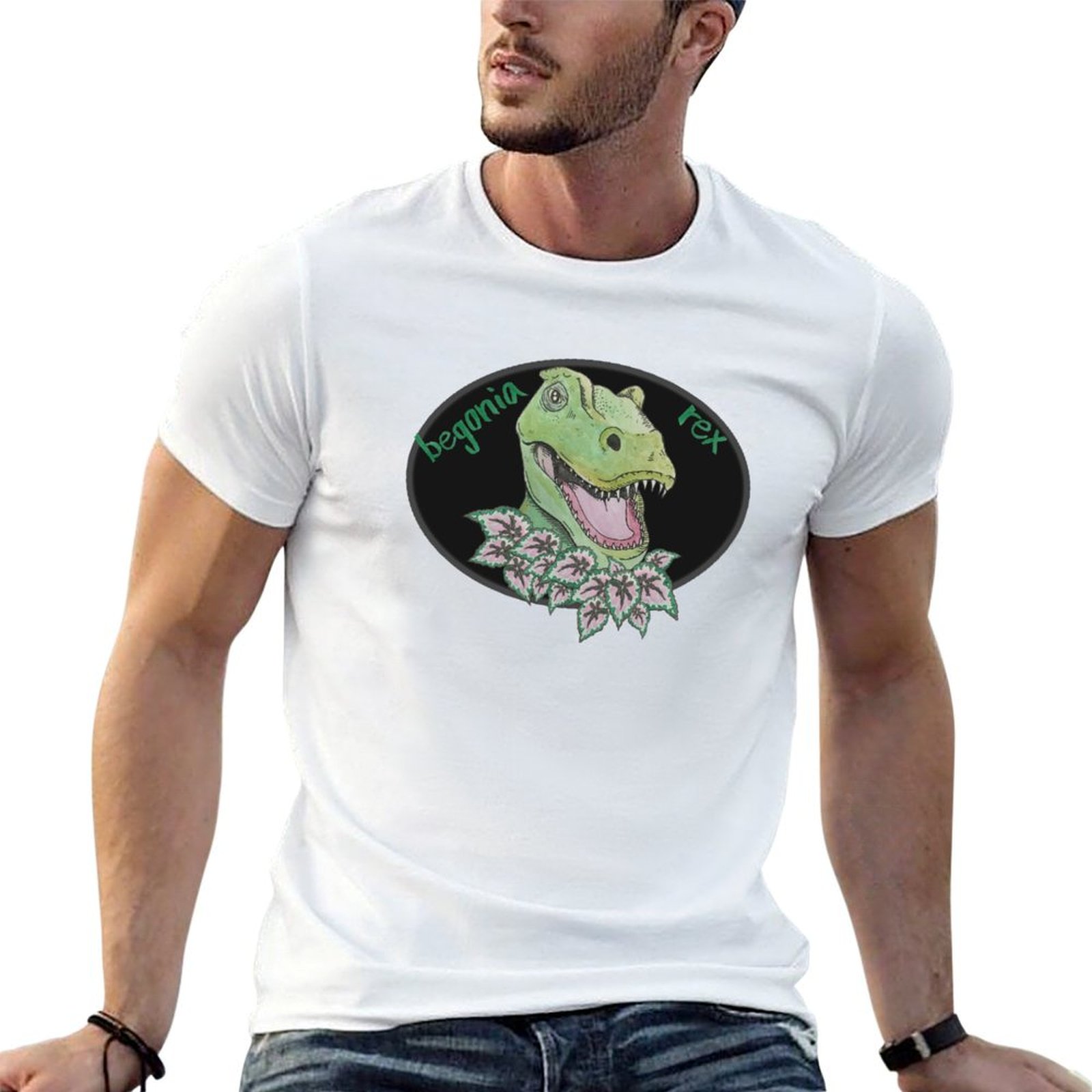 T rex begonia T-Shirt Basic So - Begonia Rex ulasan dan harga