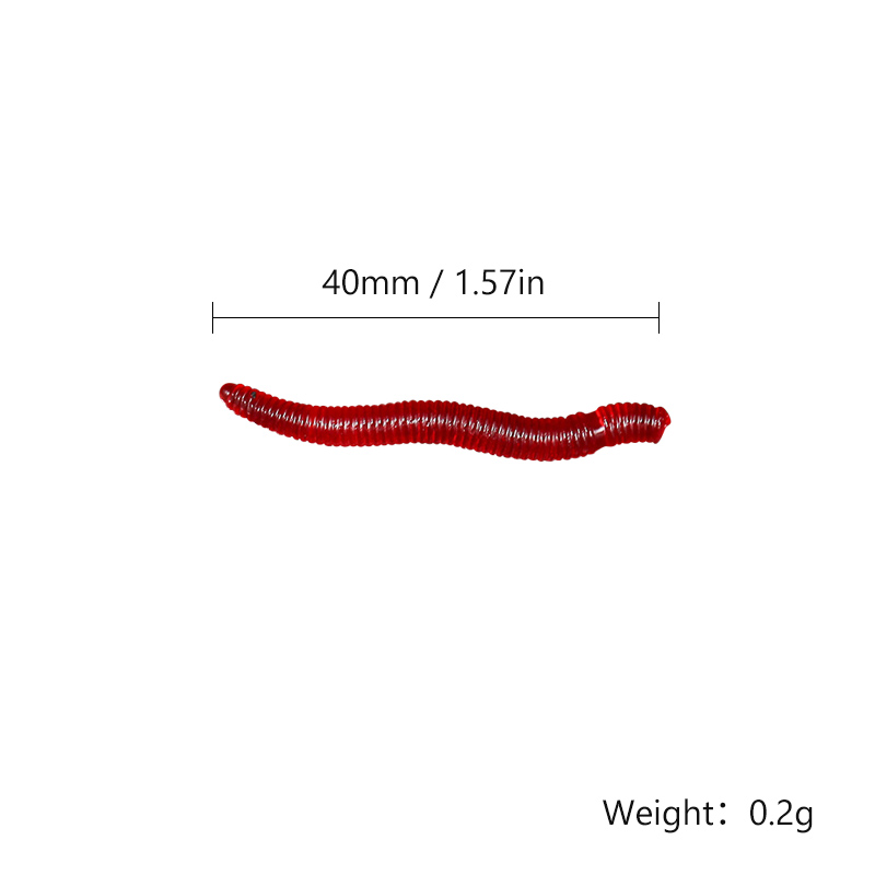 CIBO 50pcs-Artificial Red Worm - Aglaonema Red ulasan dan harga