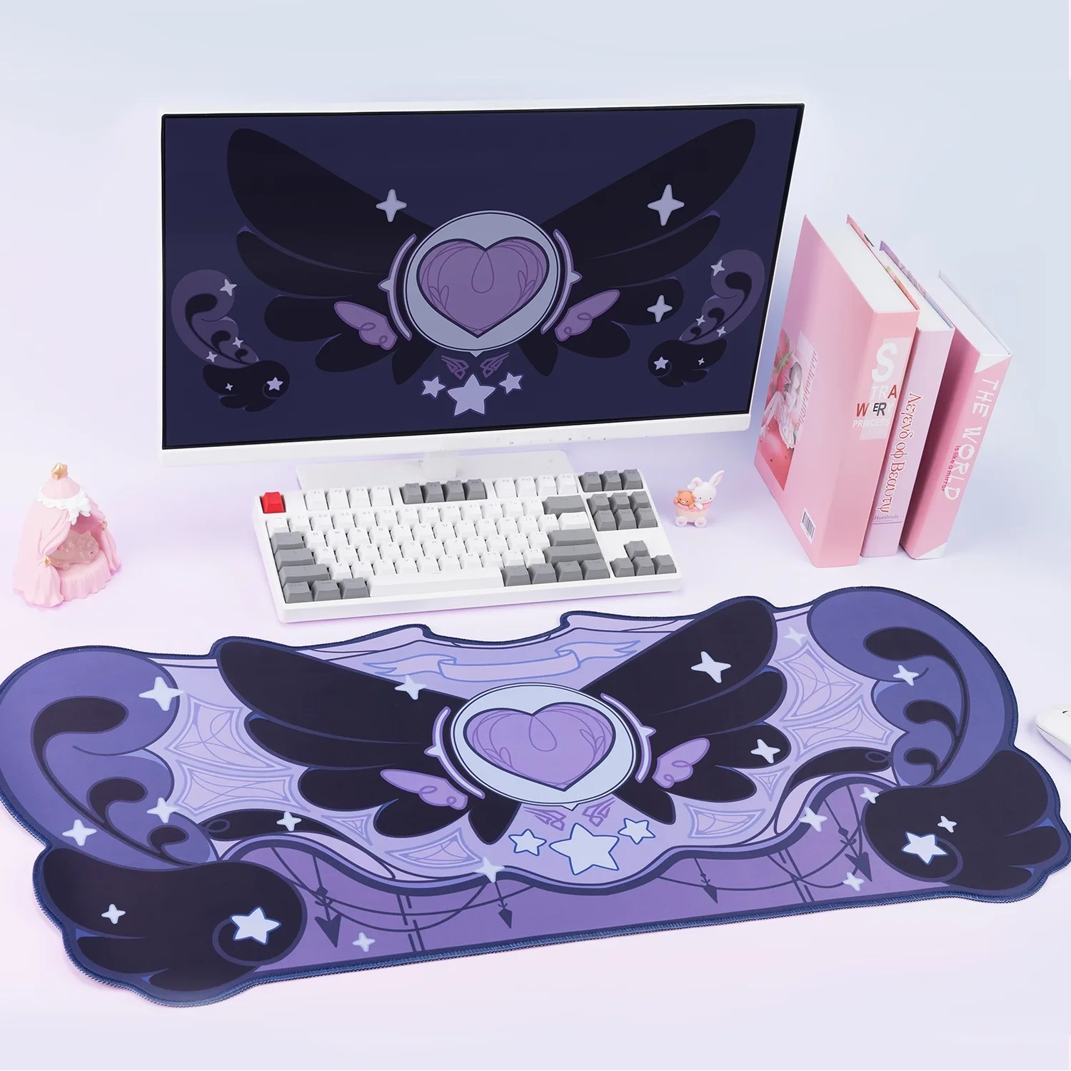 VIKAMA Mouse Pad Desk Mat Irre - Tradescantia Purple ulasan dan harga